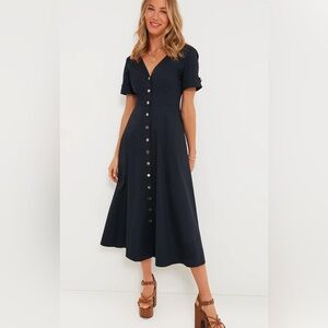 Tuckernuck Navy Kate Maxi Dress